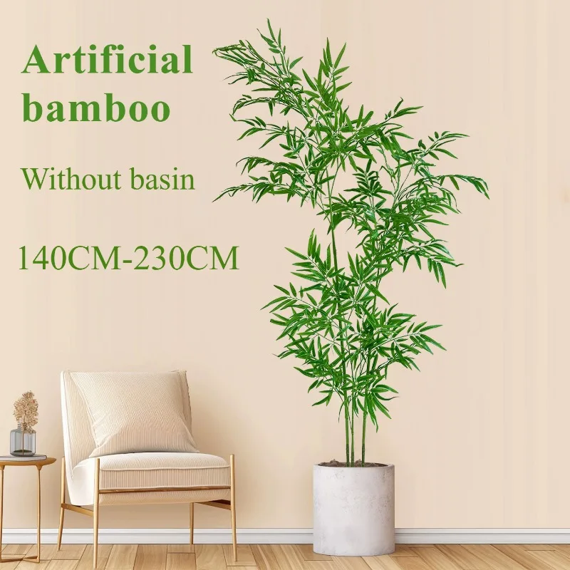Ficus Lyrata Tree - Grand bambou vert artificiel, 1.4 M